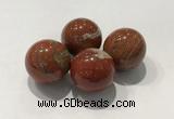 CDN1007 20mm round red jasper decorations wholesale