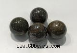 CDN1019 25mm round bronzite decorations wholesale