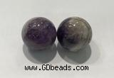 CDN1035 30mm round amethyst decorations wholesale