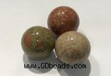 CDN1065 30mm round unakite decorations wholesale