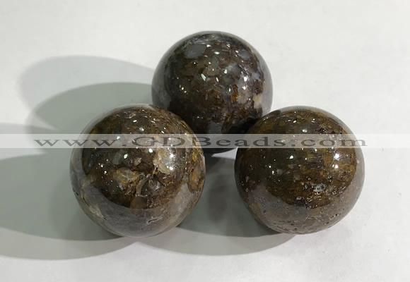 CDN1067 30mm round opal decorations wholesale