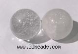 CDN1200 40mm round white crystal decorations wholesale