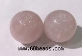 CDN1202 40mm round rose quartz decorations wholesale