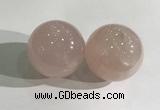 CDN1203 40mm round rose quartz decorations wholesale