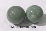 CDN1248 40mm round green aventurine decorations wholesale