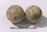 CDN1255 40mm round feldspar decorations wholesale