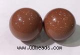 CDN1256 40mm round goldstone decorations wholesale