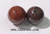 CDN1273 40mm round red jasper decorations wholesale