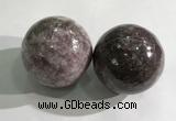 CDN1283 40mm round lilac jasper decorations wholesale