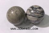 CDN1305 40mm round jasper decorations wholesale