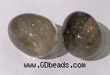 CDN1331 35*45mm egg-shaped smoky quartz decorations wholesale