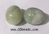 CDN1353 35*45mm egg-shaped flower jade decorations wholesale