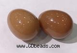 CDN1358 35*45mm egg-shaped red aventurine decorations wholesale