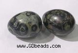 CDN1385 35*45mm egg-shaped kambaba jasper decorations wholesale