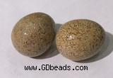 CDN1392 35*45mm egg-shaped jasper decorations wholesale