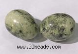 CDN1407 35*45mm egg-shaped yellow jasper decorations wholesale