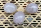 CDN300 25*35mm egg-shaped rose quartz decorations wholesale