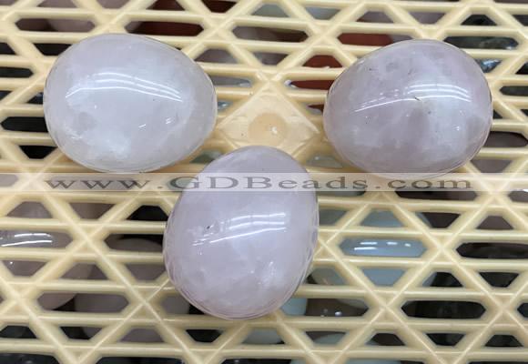 CDN300 25*35mm egg-shaped rose quartz decorations wholesale