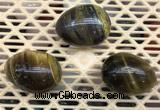 CDN311 30*40mm egg-shaped tiger eye decorations wholesale