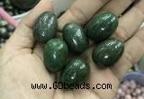 CDN33 18*25mm egg-shaped pyrite gemstone decorations wholesale