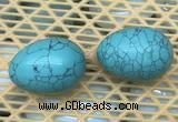 CDN342 35*50mm egg-shaped imitation turquoise decorations wholesale