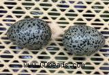 CDN350 35*50mm egg-shaped dalmatian jasper decorations wholesale