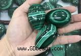 CDN37 25*40mm - 30*45mm egg-shaped natural malachite decorations