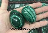 CDN38 32*50mm - 35*53mm egg-shaped natural malachite decorations