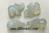 CDN381 20*40*30mm elephant rose quartz decorations wholesale