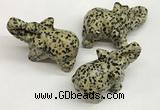 CDN408 25*50*35mm elephant dalmatian jasper decorations wholesale