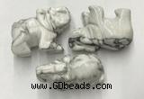 CDN416 25*50*35mm elephant white howlite decorations wholesale