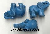 CDN418 25*50*35mm elephant imitation turquoise decorations wholesale