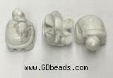 CDN434 28*45*22mm turtle white howlite decorations wholesale