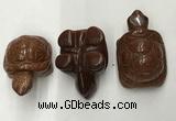 CDN439 28*45*22mm turtle goldstone decorations wholesale