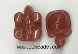 CDN452 38*55*28mm turtle cherry quartz decorations wholesale