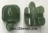 CDN458 38*55*28mm turtle green aventurine decorations wholesale