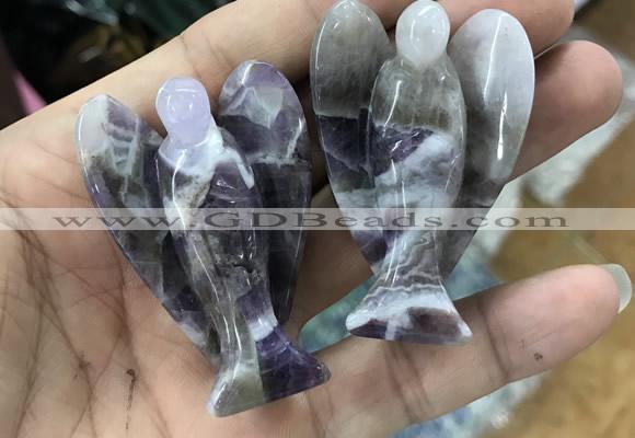 CDN491 35*50mm angel dogtooth amethyst decorations wholesale