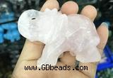 CDN510 33*65*45mm elephant rose quartz decorations wholesale