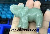 CDN514 33*65*45mm elephant green aventurine decorations wholesale