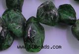 CDP75 15.5 inches 8*15mm - 10*20mm diopside chips gemstone beads