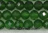 CDP78 15.5 inches 6mm faceted round diopside gemstone beads