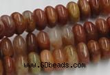 CDQ04 15.5 inches 6*12mm rondelle natural red quartz beads wholesale