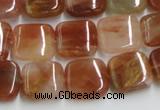 CDQ15 15.5 inches 6*6mm square natural red quartz beads wholesale