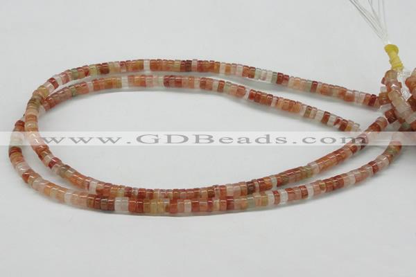 CDQ29 15.5 inches 2*4mm rondelle natural red quartz beads