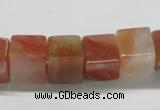 CDQ37 15.5 inches 12*12mm cube natural red quartz beads wholesale