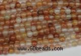 CDQ45 15.5 inches 4mm round natural red quartz beads wholesale