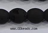 CDQ629 8 inches 10*12mm rice druzy quartz beads wholesale