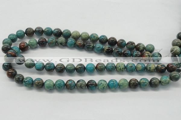 CDS08 16 inches 12mm round dyed serpentine jasper beads wholesale