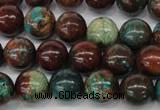 CDS188 15.5 inches 12mm round dyed serpentine jasper beads