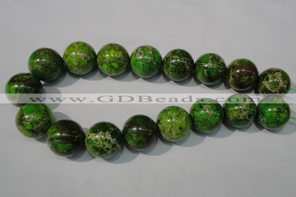 CDT925 15.5 inches 24mm round dyed aqua terra jasper beads